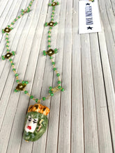 Cargar imagen en el visor de la galería, COLLAR LARGO TESTA DI MORO verde