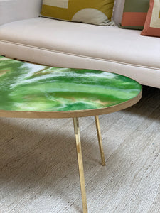 I wanna be marble coffee table green